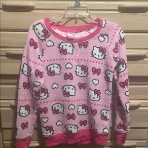 Hello Kitty Pink and White Fleece Top